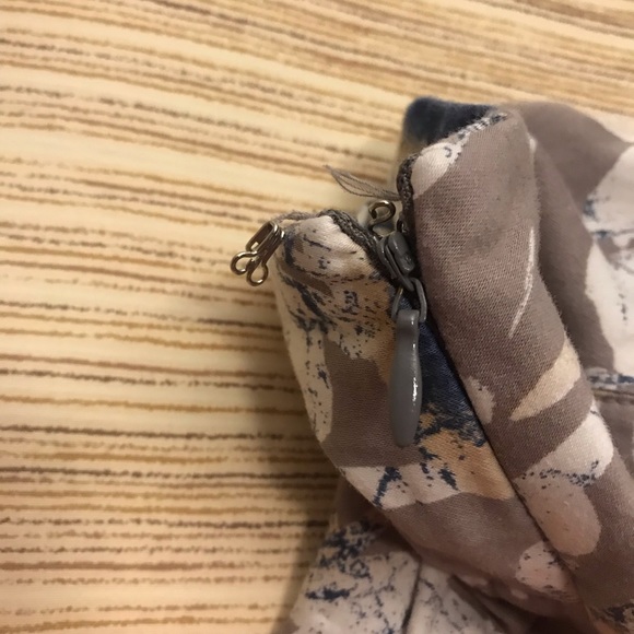 SOLD! splatter print cotton pencil skirt - Picture 3 of 3